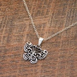 Sterling Silver Butterfly Necklace